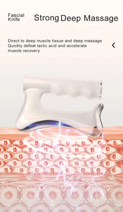 Electric Deep Tissue Massage Blade – Heated Fascia Relaxation Tool with NMES & Micro-Vibration for Muscle Recovery
