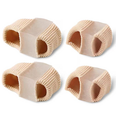 Fiber Toe Separator – Two-Hole Alignment Corrector for Bunion Relief, Post-Surgery Recovery & Toe Straightening