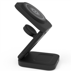 3-in-1 Foldable Wireless Charger – 30W Magnetic Fast Charging Station for iPhone, Apple Watch & AirPods