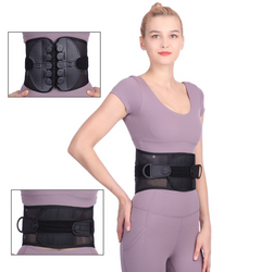 Double Pull Lumbar Support Belt – Adjustable Lower Back Compression Brace for Back Pain Relief, Posture Correction & Injury Recovery
