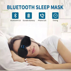 3D Bluetooth Sleep Eye Mask with Stereo Speakers – Wireless Music & Total Blackout for Ultimate Relaxation & Better Sleep