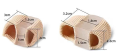 Fiber Toe Separator – Two-Hole Alignment Corrector for Bunion Relief, Post-Surgery Recovery & Toe Straightening