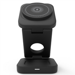 3-in-1 Foldable Wireless Charger – 30W Magnetic Fast Charging Station for iPhone, Apple Watch & AirPods