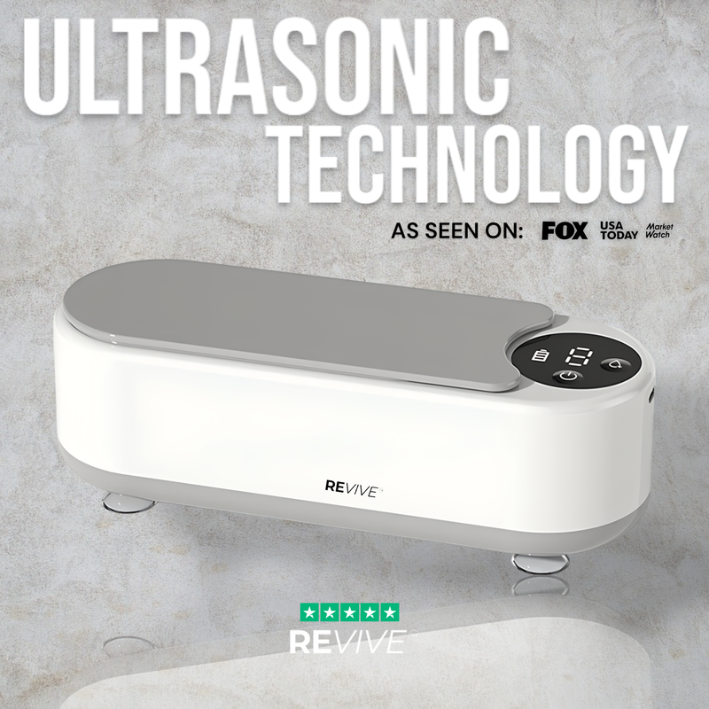 Ultrasonic Retainer Cleaner Machine – Type-C Rechargeable Dental Appliance Cleaner for Retainers, Aligners & Dentures