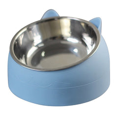 Elevated Cat Bowl – 400ml Stainless Steel & PP Raised Feeding Bowl to Prevent Neck Strain in Cats