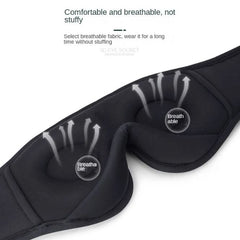 3D Bluetooth Sleep Eye Mask with Stereo Speakers – Wireless Music & Total Blackout for Ultimate Relaxation & Better Sleep