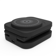 3-in-1 Foldable Wireless Charger – 30W Magnetic Fast Charging Station for iPhone, Apple Watch & AirPods