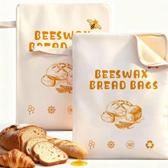 Cotton Linen Bread Bag – Breathable Reusable Bread Storage Bag with Snap Closure & TPU Drawstring for Fresh Homemade Bread