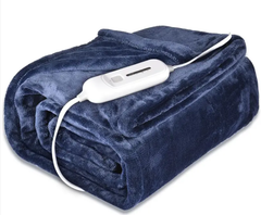 3-Level Safety Heated Electric Blanket with Adjustable Temperature – 50x60 Inch Ultra-Soft Flannel Warming Throw